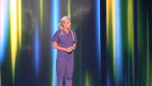 Miss America contestant enters the stage dressed in nursing scrubs. But when she looks up? My heart STOPPED!