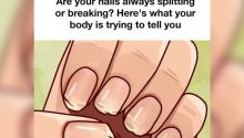 Are your nails always splitting or breaking? This is a sign your body is trying to tell you. Pay careful attention