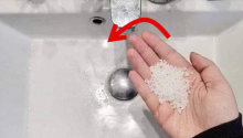 Throw a handful of salt in the sink before bed: this is something you should incorporate into your daily routine