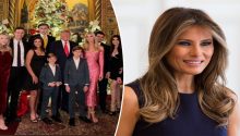 Melania Trump missing from photo of Donald’s “whole” family